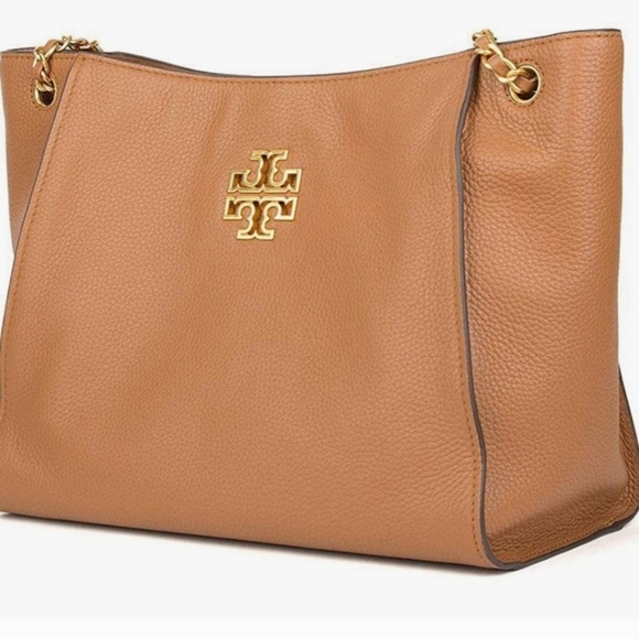 Tory Burch Britten Leather Triple Compartment Bag - Picture 1 of 4